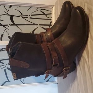 Pikolinos Boots Brown Size 40 (9) Womans Heel Leather